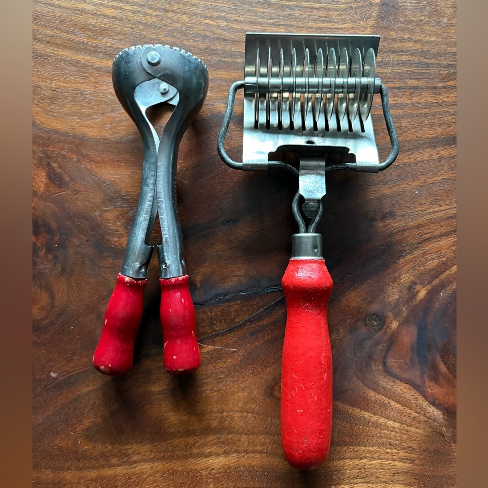 Vintage Red Kitchen Tools